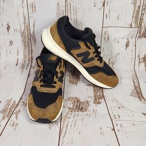 New Balance Woman’s Cheetah Print Sneaker Size 11 Fresh Foam Black Gold X 70